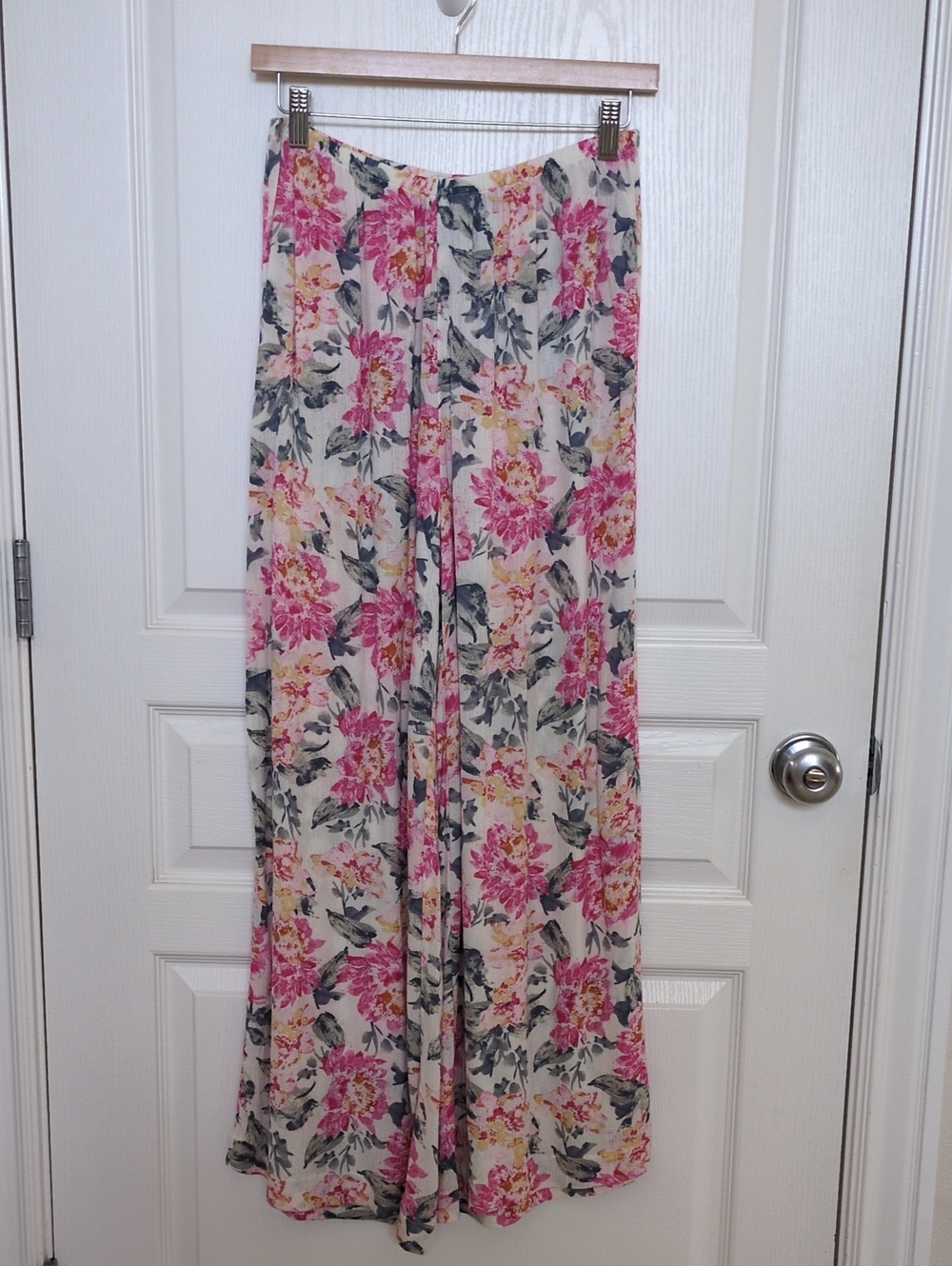 Z Supply Pink Floral Palazzo Pants